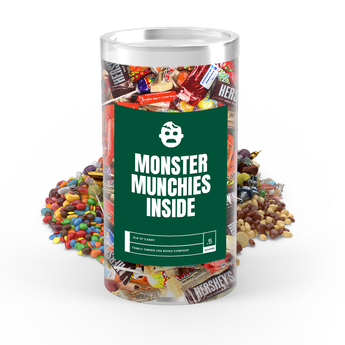 Monster Munchies Inside - I Love Candy Halloween Candy Tube