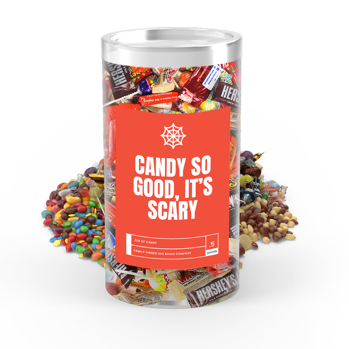Candy So Good , It's Scary - I Love Candy Halloween Candy Tube