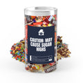 Caution : May Cause Suger Highs  - I Love Candy Halloween Candy Tube
