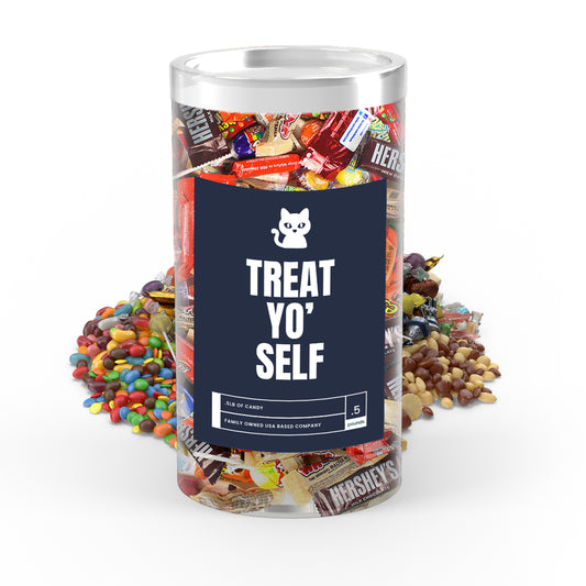 Treat Yo' Self  - I Love Candy Halloween Candy Tube